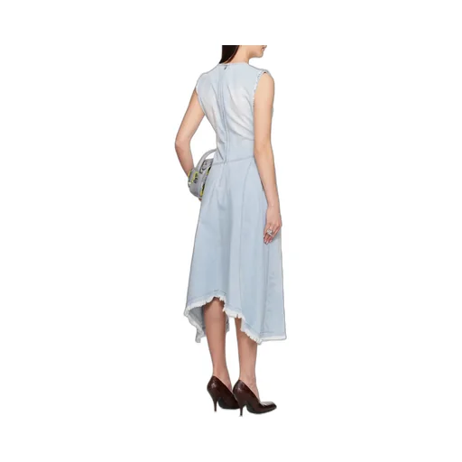 Sleeveless Asymmetric Hem Dress