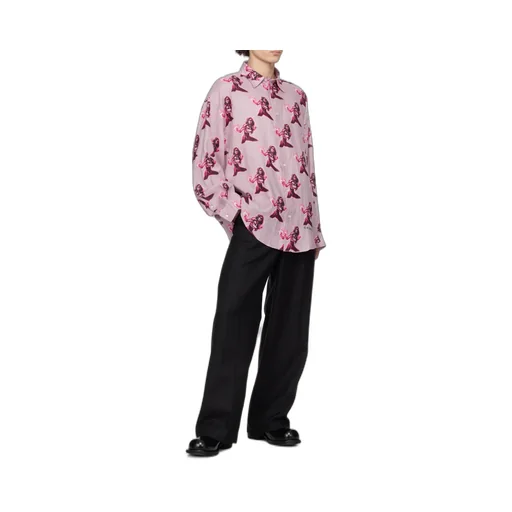 Printed Button-Up Shirt