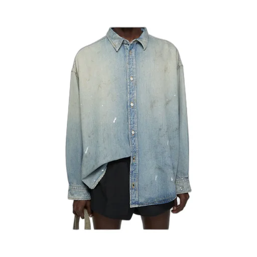 Distressed Denim Shirt