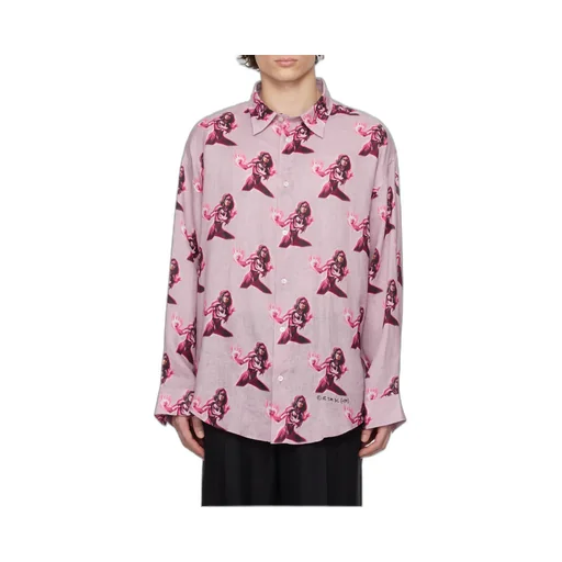Printed Button-Up Shirt
