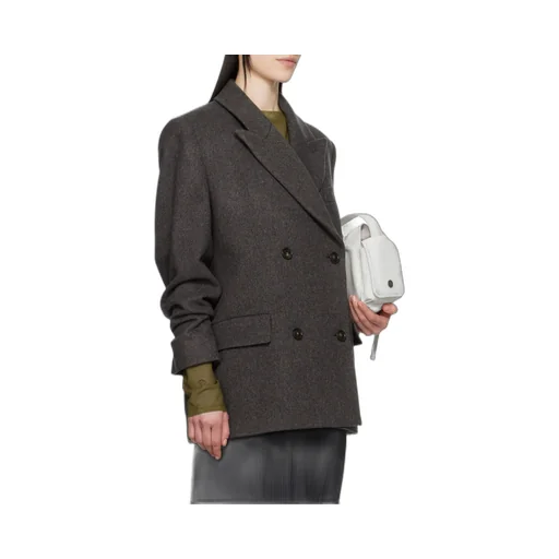 Double-Breasted Twill Jacket