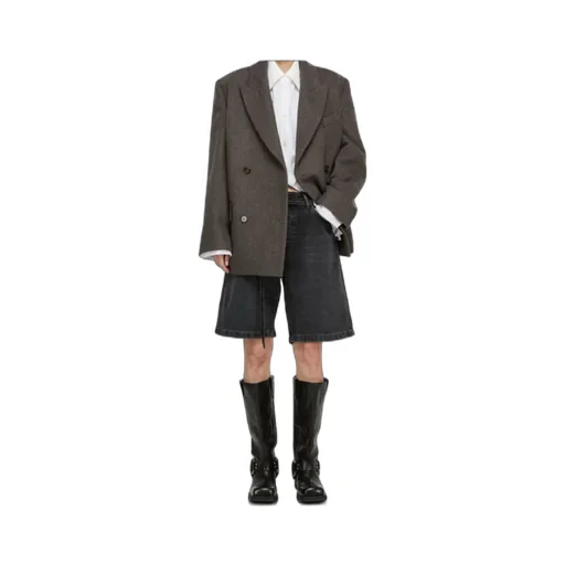 Double-Breasted Twill Jacket