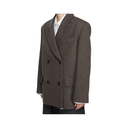 Double-Breasted Twill Jacket