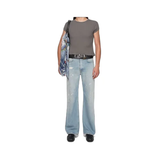 2021M Regular Fit Distressed Jeans