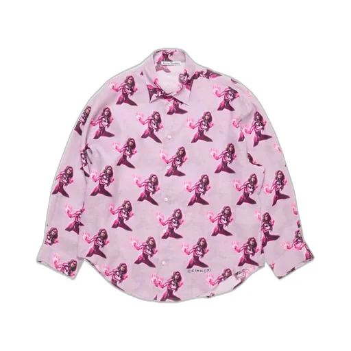 Printed Button-Up Shirt