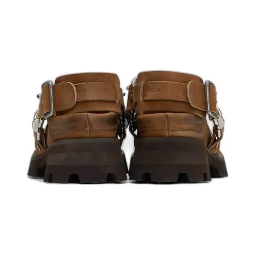Buckled Square Toe Mules