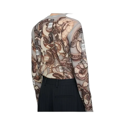 Long-Sleeved Printed Top