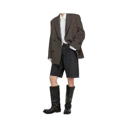 Double-Breasted Twill Jacket