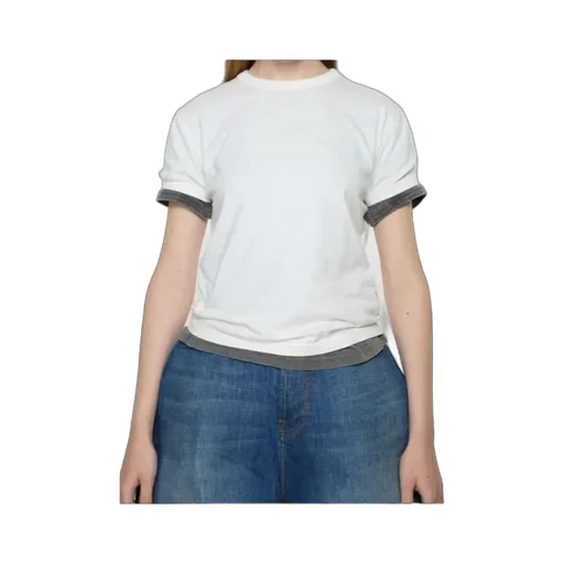Logo Debossed Crewneck T-Shirt