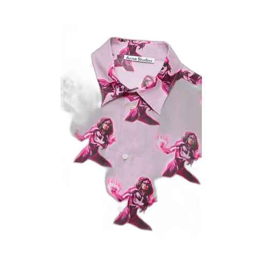 Printed Button-Up Shirt