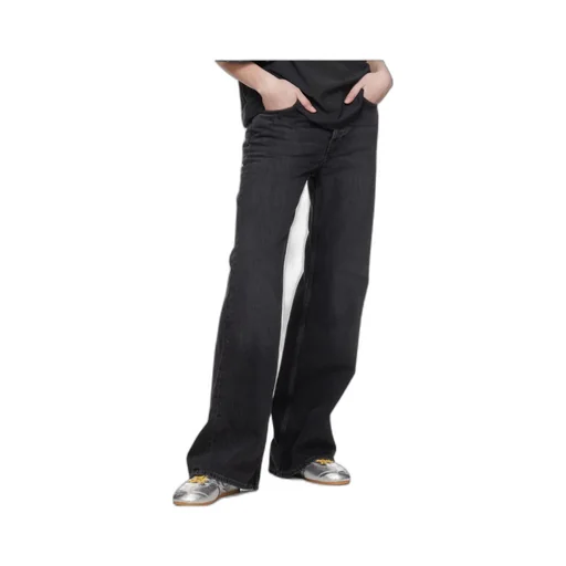 Logo Patch Wide-Leg Jeans