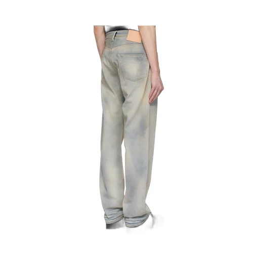Straight-Leg Distressed Jeans