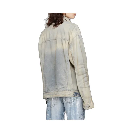 Oversized Distressed Denim Jacket