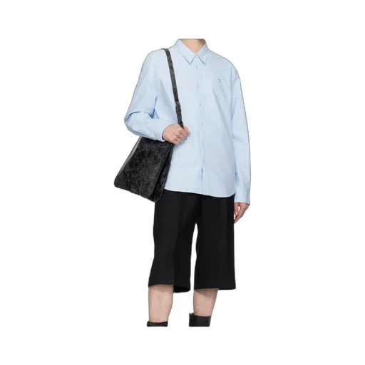 Logo Embroidered Long-Sleeved Shirt