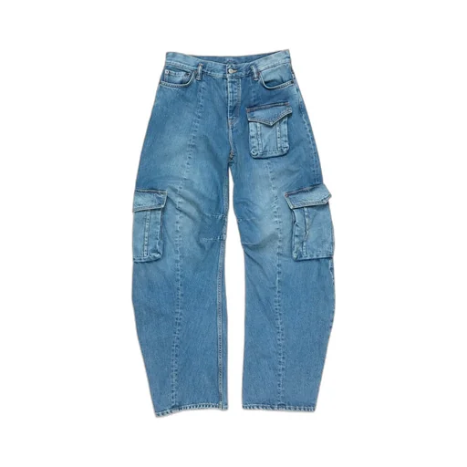 Gathered-Detailed Pocket Jeans