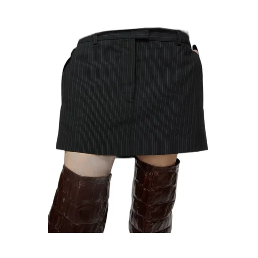 Pinstriped Mini Skirt