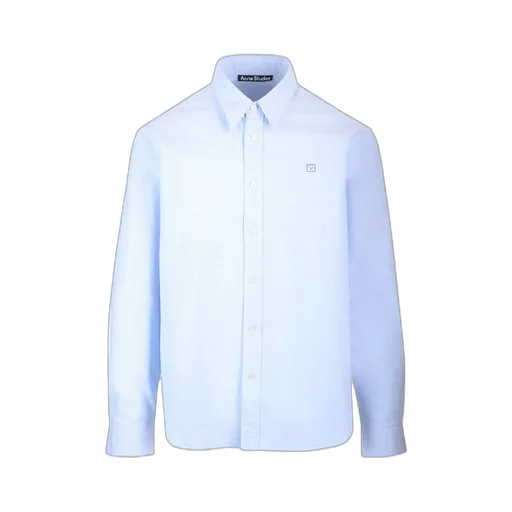 Logo Embroidered Long-Sleeved Shirt