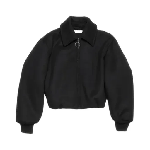 Zip-Up Long-Sleeved Bomber Jacket