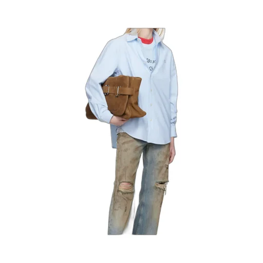 Logo Embroidered Long-Sleeved Shirt