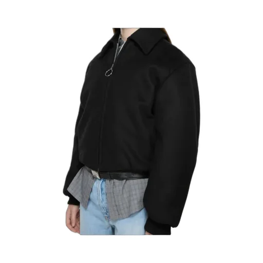 Zip-Up Long-Sleeved Bomber Jacket