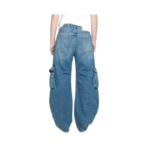 Gathered-Detailed Pocket Jeans