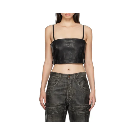 Leather Crop Top