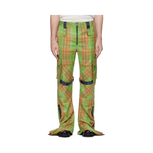 Checkered Cargo Trousers
