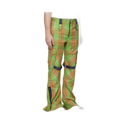 Checkered Cargo Trousers