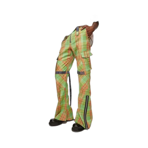 Checkered Cargo Trousers