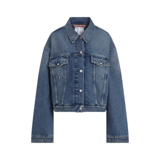 Collared Button-Up Denim Jacket