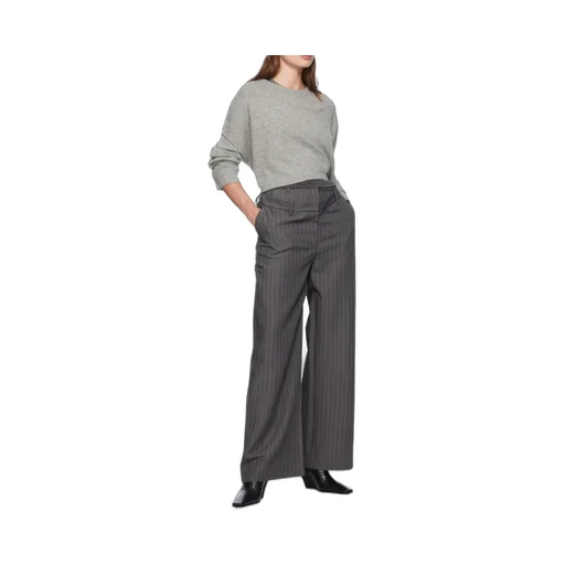 Deconstructed Pinstripe Trousers