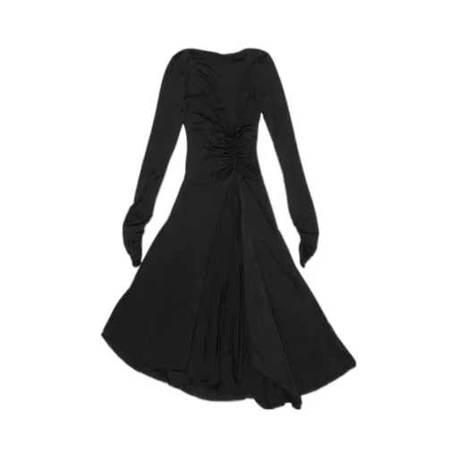 Open Back Long Sleeved Dress