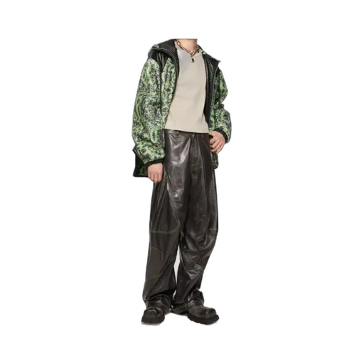 Printed Fleece Hooded Jacket