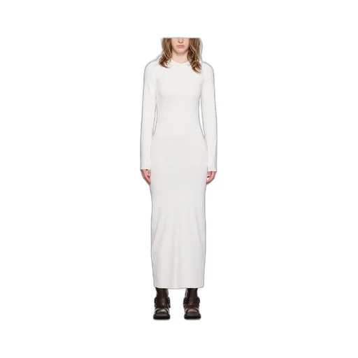 Round-Collar Long-Sleeved Dress