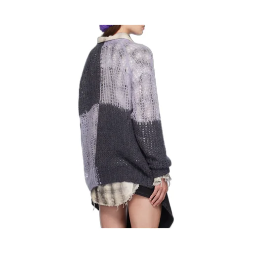 Colour-Block Knit Sweater