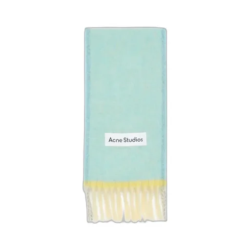 Logo Patch Fringed-Edge Scarf