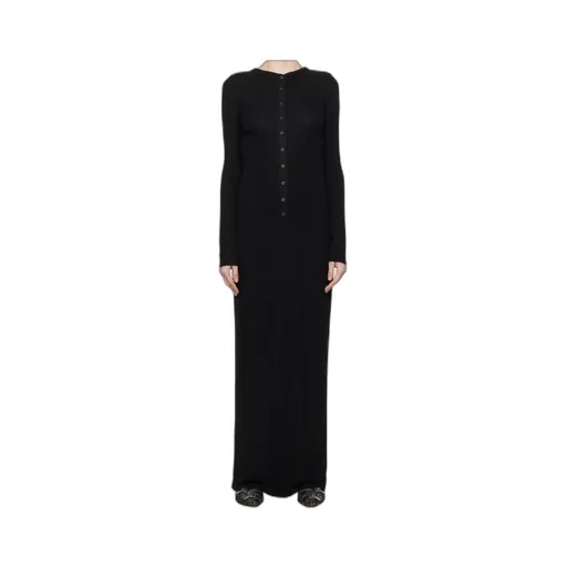 Open Back Crewneck Maxi Dress