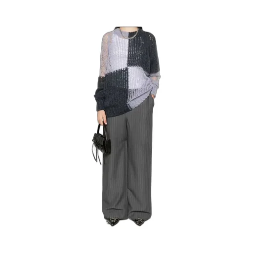 Colour-Block Knit Sweater