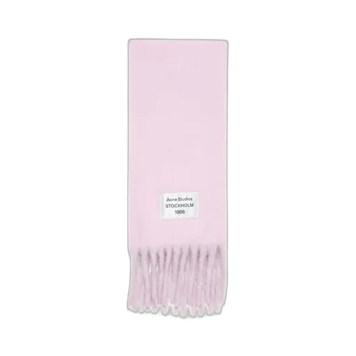 Logo Patch Fringed Scarf