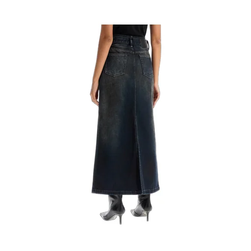 Belt Detailed Midi Skirt