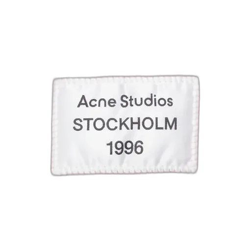 Logo Patch Fringed Scarf