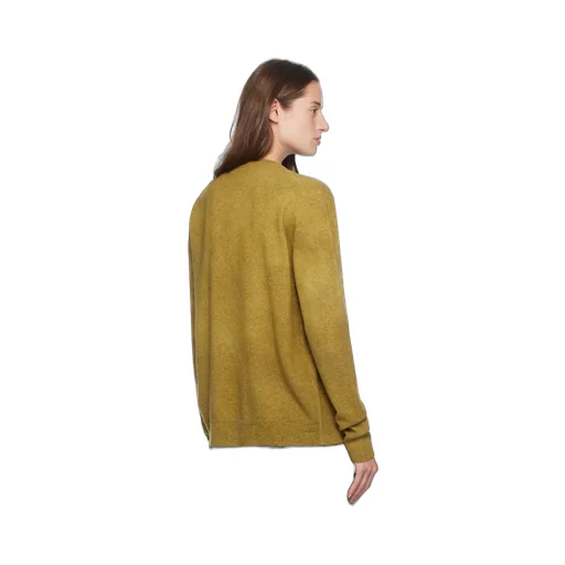 Buttoned Crewneck Sweater
