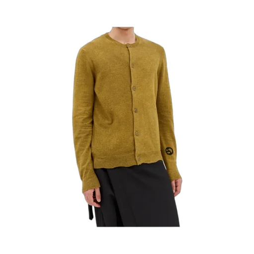 Buttoned Crewneck Sweater