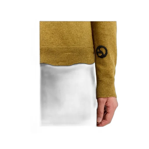 Buttoned Crewneck Sweater