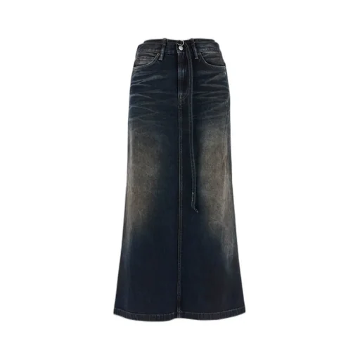 Belt Detailed Midi Skirt