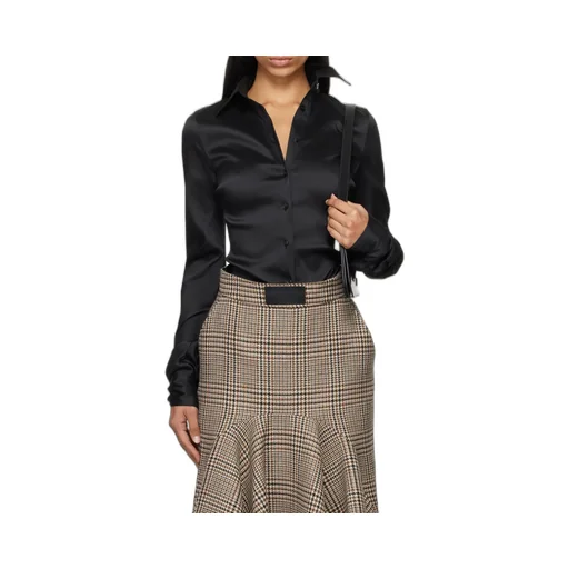 Asymmetrical Button-Down Shirt