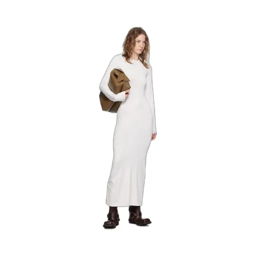 Round-Collar Long-Sleeved Dress