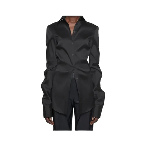 Asymmetrical Button-Down Shirt