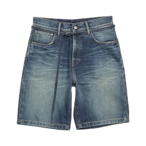 Logo-Patch Denim Shorts