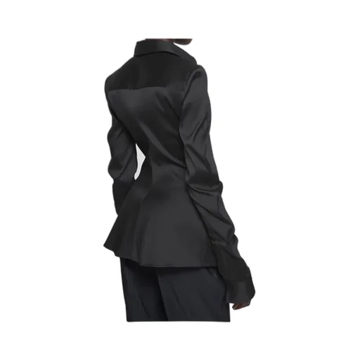 Asymmetrical Button-Down Shirt